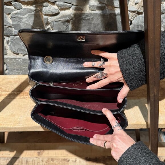 Chanel 2017 Black Medium Trendy Quilted Top Handle Shoulder Bag - Picture 12 of 16